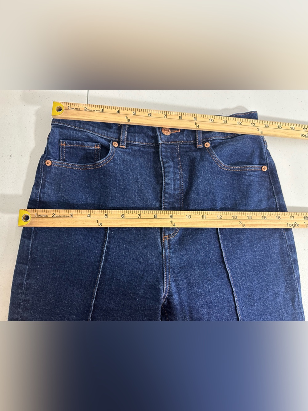 LOFT The Slim Flare Women’s Size 28/6 Stretch Denim Blue Jeans Casual - Picture 11 of 14